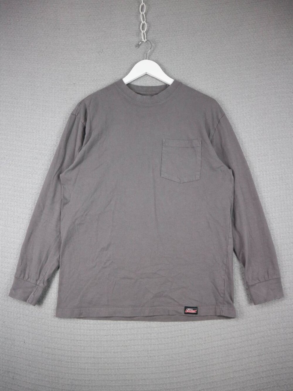 Dickies Grey Pocket Tee Longsleeve Mens Medium